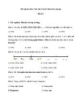 Đề ôn tập hè lớp 3 môn Toán sách Chân trời sáng tạo - Đề 1