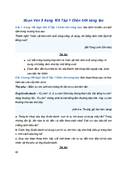 Soạn bài Thực hành tiếng Việt trang 109 | SGK Ngữ Văn 9 Chân trời sáng tạo (Tập 1)