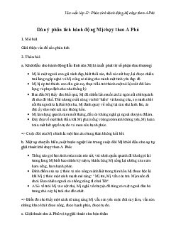 Phân tích hành động Mị chạy theo A Phủ trong truyện Vợ chồng A Phủ | Văn mẫu lớp 12
