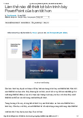 Làm thế nào để thiết kế bản trình bày Power Point của bạn tốt hơn | Học viện Hành chính Quốc gia