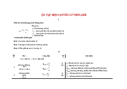 Ôn tập lý thuyết môn xác suất thống kê | Đại học Kinh Tế Quốc Dân