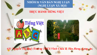 Bài 8: Thực hành Tiếng Việt | Bài giảng PowerPoint Ngữ Văn 6 | Cánh diều