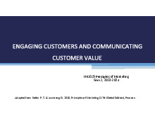 Chapter 14. Promotion - Tiếp Thị Căn Bản | Môn: Tiếp Thị Căn Bản - Truòng: Đại học Bách khoa Thành phố Hồ Chí Minh