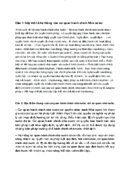 Tổng hợp 20 câu hỏi ôn tập | Pháp luật đại cương | Đại học Khoa học Xã hội và Nhân văn, Đại học Quốc gia Thành phố HCM