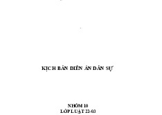 Kịch bản diễn án - Pháp luật đại cương | Trường Đại học Mở Hà Nội