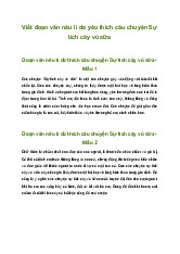 Viết đoạn văn nêu lí do yêu thích câu chuyện Sự tích cây vú sữa | Tập làm văn lớp 4 Kết nối tri thức