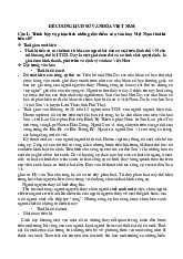 ĐỀ CƯƠNG LỊCH SỬ VĂN HÓA VIỆT NAM: PHÂN TÍCH THỜI KÌ TIỀN SỬ VÀ SƠ SỬ