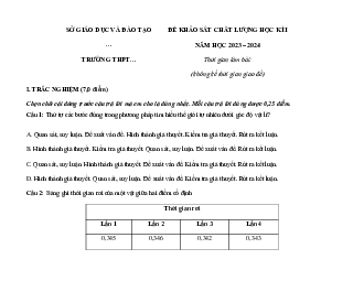 Giải đề thi học kì 1 môn Vật lí 10 năm 2023 - 2024 sách Cánh diều đề 2