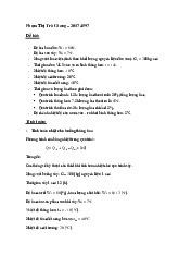 Tính toán hệ thống sấy thăng hoa_Phạm Thị Trà Giang| BT môn Thiết kế hệ thống sấy các sản phẩm thực phẩm| Trường Đại học Bách Khoa Hà Nội