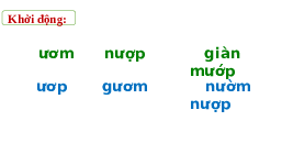 Giáo án điện tử Tiếng việt 1 bài 2 Chân trời sáng tạo: Học vần: Ươn, ương