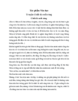 Truyện ngắn Chiếc lá cuối cùng - Chân Trời Sáng Tạo 6