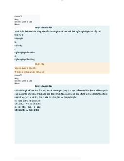 Bài tập chương 7 +9 - Tổ chức và Cấu trúc Máy tính II | Trường Đại học CNTT Thành Phố Hồ Chí Minh