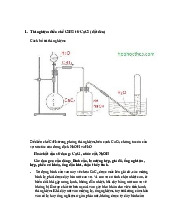 Thí nghiệm điều chế C2H2 từ CaC2 và phản ứng với các tác chất