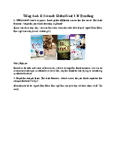 Giải SGK Tiếng Anh 12 Friends Global Unit 3 3F Reading