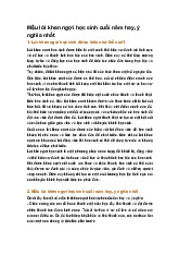 Mẫu lời khen ngợi học sinh cuối năm hay, ý nghĩa nhất