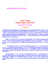 Nội dung và Phương pháp Nghiên cứu | Giáo trình môn Tâm lý học quản lý- Trường Đại học Lao động - Xã hội