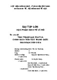 Bài tập lớn: Phân tích tình trạng lạm phát & chính sách tiền tệ 2020-2024 môn Kinh tế vĩ mô | Học viện Ngân hàng