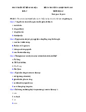 Đề thi thử tốt nghiệp THPT 2025 môn Địa lí bám sát đề minh họa - Đề 27