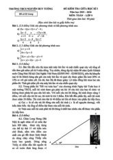 Đề giữa học kì 1 Toán 9 năm 2025 – 2026 trường THCS Nguyễn Huy Tưởng – Hà Nội