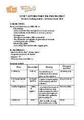 Giáo án Anh 8 Global Success Unit 7 | Học viện Hành chính Quốc gia