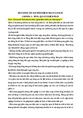 Đề cương ôn tập Môn Kiểm toán căn bản | Đại học Kinh tế và Quản trị kinh doanh, Đại học Thái Nguyên