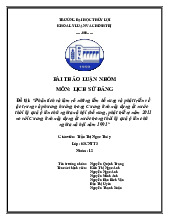 Bài thảo luận nhóm Phân tích cương lĩnh xây dựng đất nước môn Lịch sử Đảng | Trường Đại học Thủy Lợi
