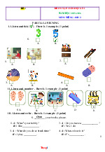 Đề ôn tập Học kì 1 tiếng anh 3 mã đề 4 năm 2025 - 2026