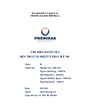 Tìm hiểu rượu nền | Bài tiểu luận học phần Nghiệp vụ pha chế | Trường Đại học Phenikaa