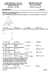 Đề cuối kỳ 2 Toán 11 năm 2024 – 2025 trường THPT Trần Quang Khải – BR VT