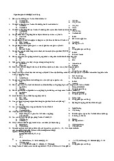 Câu hỏi trắc nghiệm và đáp án môn Lập trình mạng | Trường Đại học Bách Khoa Hà Nội