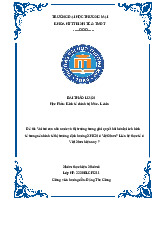 Vai trò của nhà nước và thị trường trong giải quyết hài hòa lợi ích kinh tế trong nền kinh tế thị trường định hướng XHCN ở Việt Nam | Bài thảo luận Kinh tế chính trị Mác - Lênin