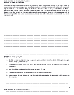 Bài Writing ôn tập học phần Tiếng anh cơ bản