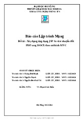 Đề cương môn Lập trình mạng máy tính- Trường Đại học bách khoa - Đại học đà nẵng.