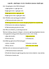 Trắc nghiệm Triết học Mác - Lênin | Trường Đại học Khoa Học Xã Hội và Nhân Văn, Đại học Quốc gia Hà Nội
