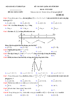 Lời giải chi tiết đề thi chính thức THPT Quốc gia năm 2019 môn Toán