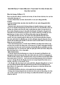 Giải SGK Địa lý 11 Cánh Diều bài 4: Thực hành Tìm hiểu về toàn cầu hóa, khu vực hóa