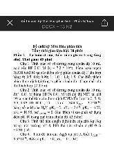 Đề thi học phần Hoá phân tích năm 2024 - 2025 | Trường Đại học Khoa học tự nhiên, Đại học Quốc gia Thành phố Hồ Chí Minh