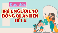 Giáo án điện tử Đạo đức 4 Bài 1 Chân trời sáng tạo: Người lao động quanh em