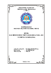 Bảo Hiểm Xã Hội Ở Việt Nam giai đoạn 2020-2022 | Bài thảo luận tài chính tiền tệ