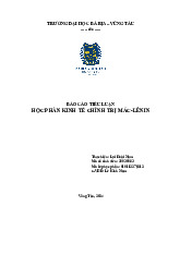 Báo cáo môn Tư tưởng Hồ Chí Minh - Trường Đại học Bà Rịa - Vũng Tàu.