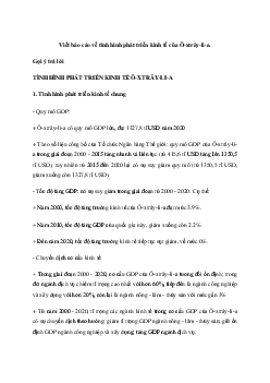 Giải Địa lí 11 Bài 29: Thực hành Tìm hiểu về kinh tế của Ô-xtrây-li-a | Kết nối tri thức