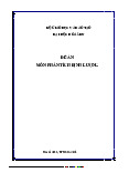 Đề án môn phân tích định lương 2 - Tài liệu tham khảo | Đại học Hoa Sen