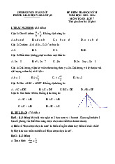 Đề học kì 2 Toán 7 năm 2023 – 2024 phòng GD&ĐT Châu Đức – BR VT