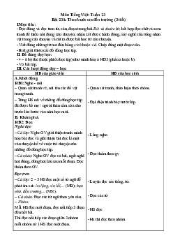 Giáo án môn Tiếng Việt 1 - Tuần 23 | sách Cùng học để phát triển năng lực