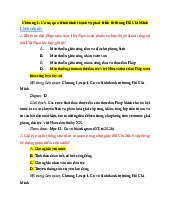 TOP Câu hỏi trắc nghiệm chương 1 Môn Tư tưởng Hồ Chí Minh | Đại học Kinh Tế Quốc Dân