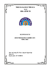 Nhân tố ảnh hưởng đến thực trạng, hành vi lắng nghe của sinh viên trường Đại học Thương mại | Bài thảo luận Phương pháp nghiên cứu khoa học