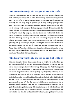 Viết đoạn văn về một câu chuyện mà em thích và cho biết vì sao em thích câu chuyện đó | Tập làm văn 4