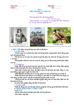 Giáo án môn Văn 6 Bài 3: Yêu thương và chia sẻ sách Kết nối tri thức