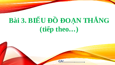 Bài giảng điện tử môn Toán 7 Chương 5 Bài 3: Biểu đồ đoạn thẳng (Tiết 3 - 4) | Chân trời sáng tạo