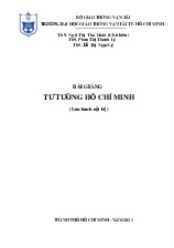Bài giảng Tư tưởng Hồ Chí Minh | Trường đại học giao thông vận tải thành phố  Hồ Chí Minh